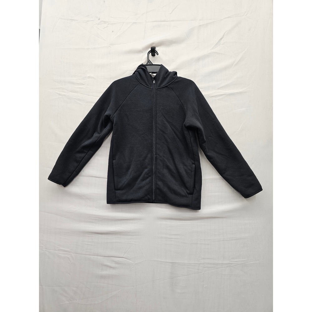 All in Motion Girls Ponte Full-Zip Hoodie Black Cotton Blend Athletic Size XL